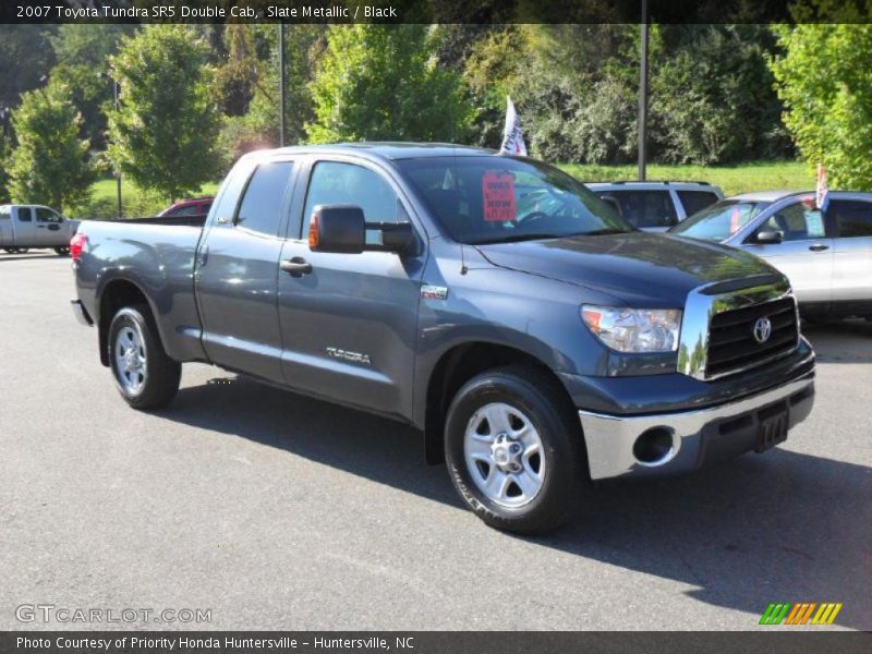 Slate Metallic / Black 2007 Toyota Tundra SR5 Double Cab