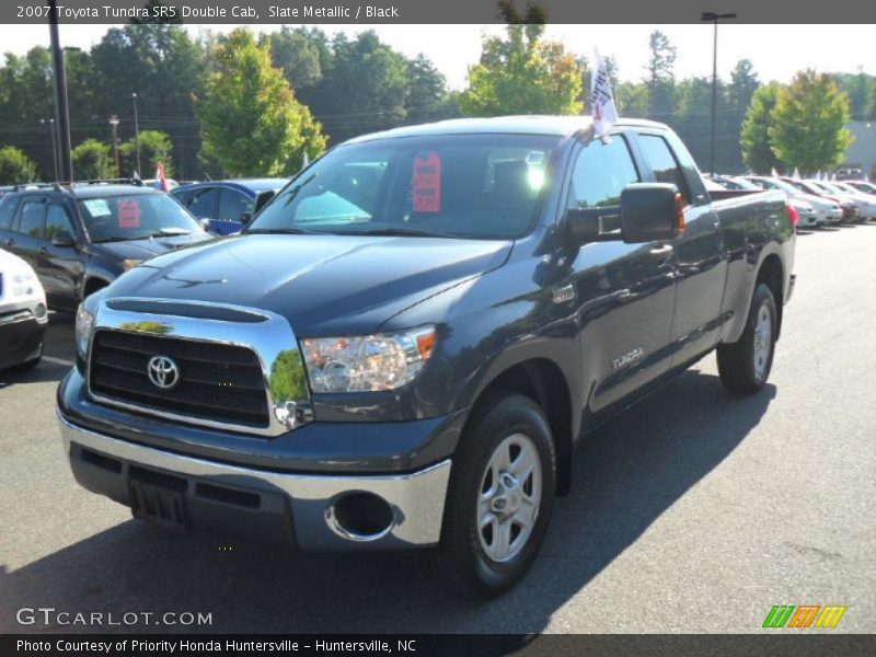 Slate Metallic / Black 2007 Toyota Tundra SR5 Double Cab
