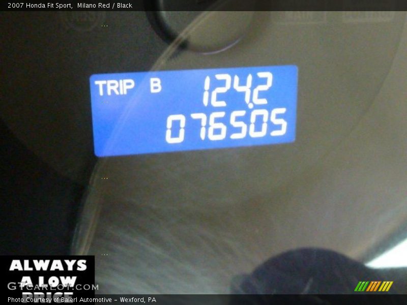 Milano Red / Black 2007 Honda Fit Sport