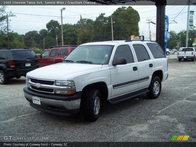 Summit White / Gray/Dark Charcoal 2005 Chevrolet Tahoe 4x4