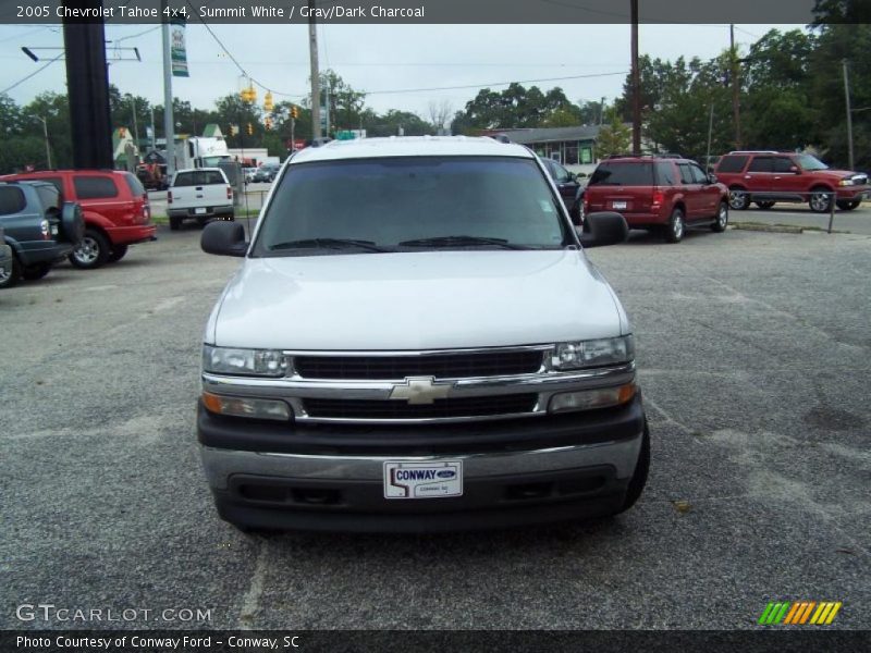 Summit White / Gray/Dark Charcoal 2005 Chevrolet Tahoe 4x4
