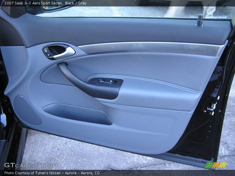 Black / Gray 2007 Saab 9-3 Aero Sport Sedan