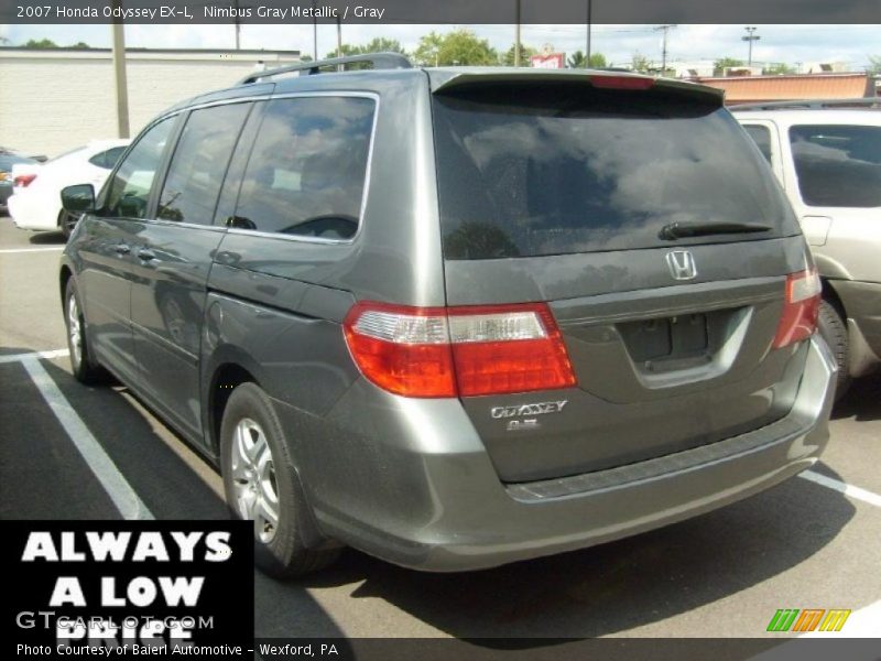 Nimbus Gray Metallic / Gray 2007 Honda Odyssey EX-L