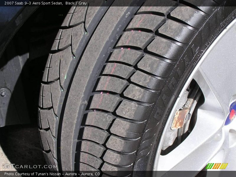 Black / Gray 2007 Saab 9-3 Aero Sport Sedan