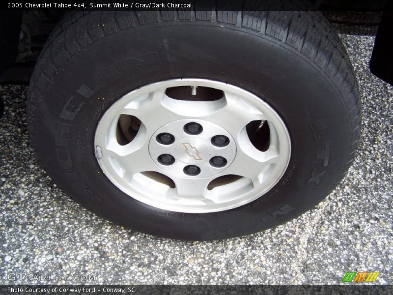 Summit White / Gray/Dark Charcoal 2005 Chevrolet Tahoe 4x4