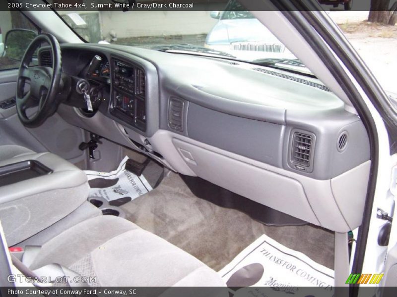 Summit White / Gray/Dark Charcoal 2005 Chevrolet Tahoe 4x4