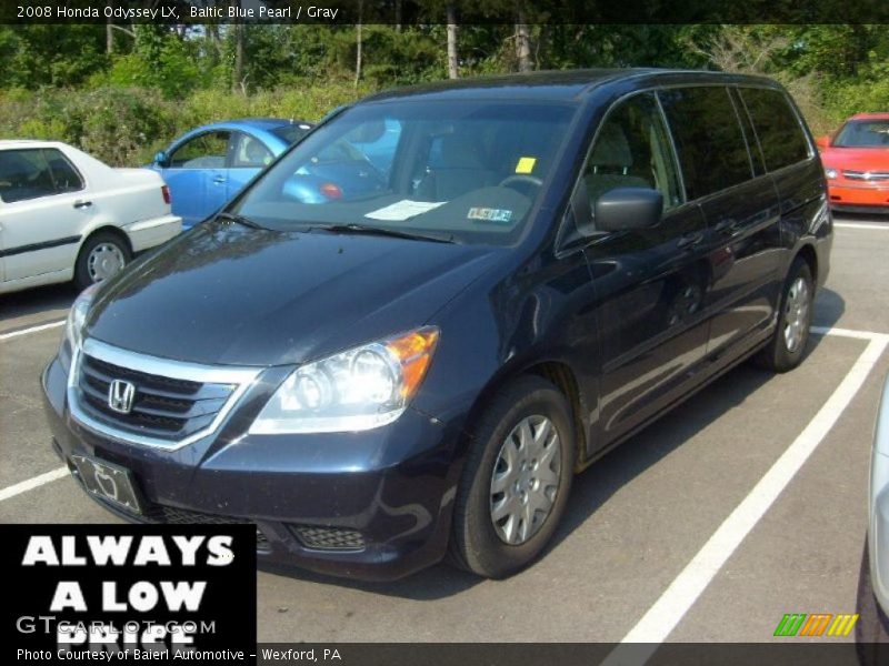 Baltic Blue Pearl / Gray 2008 Honda Odyssey LX