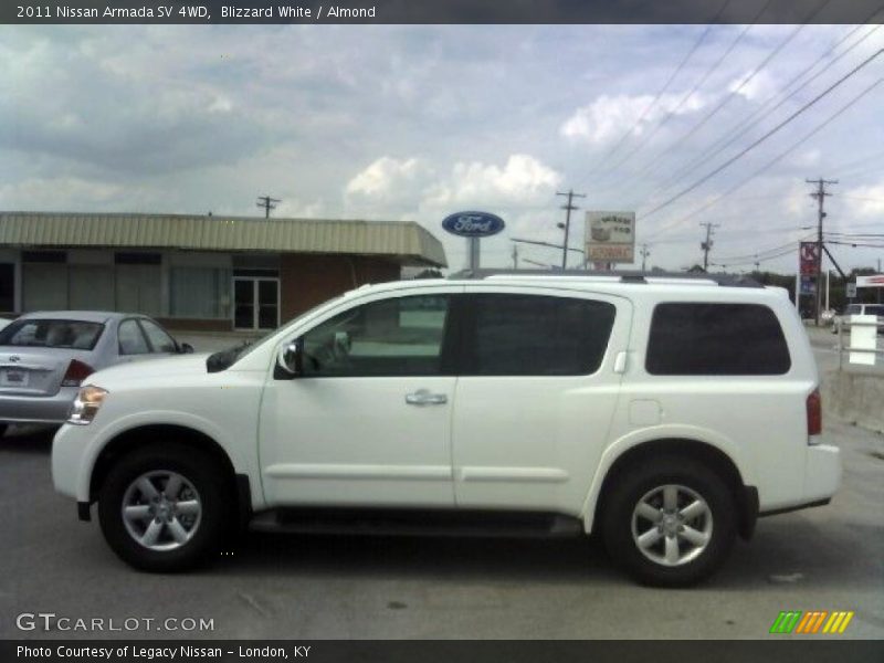 Blizzard White / Almond 2011 Nissan Armada SV 4WD