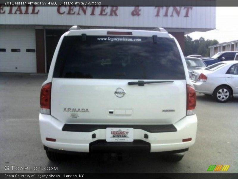 Blizzard White / Almond 2011 Nissan Armada SV 4WD
