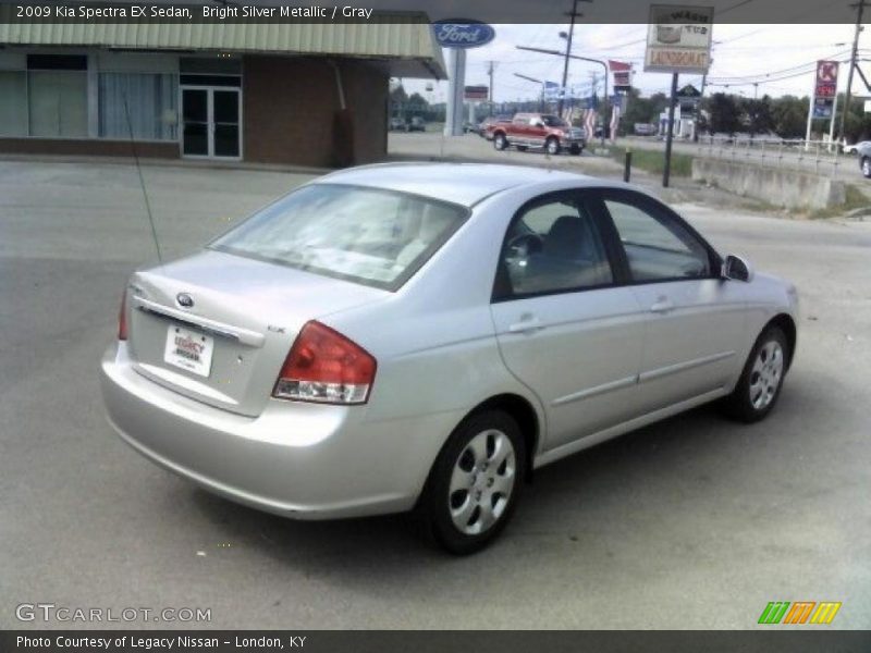 Bright Silver Metallic / Gray 2009 Kia Spectra EX Sedan