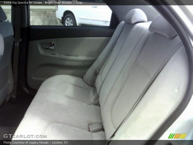 Bright Silver Metallic / Gray 2009 Kia Spectra EX Sedan