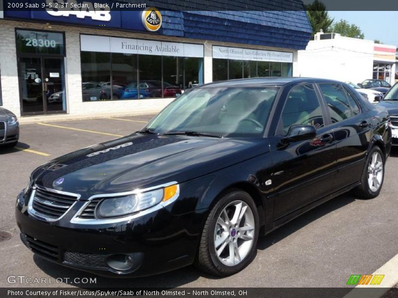 Black / Parchment 2009 Saab 9-5 2.3T Sedan