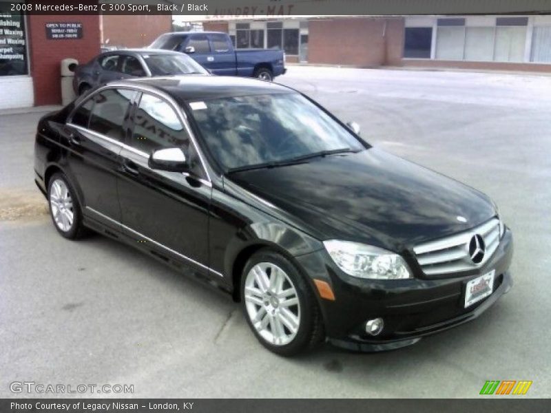 Black / Black 2008 Mercedes-Benz C 300 Sport