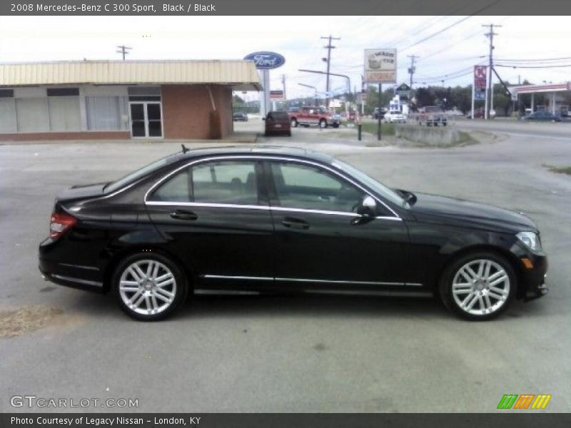 Black / Black 2008 Mercedes-Benz C 300 Sport