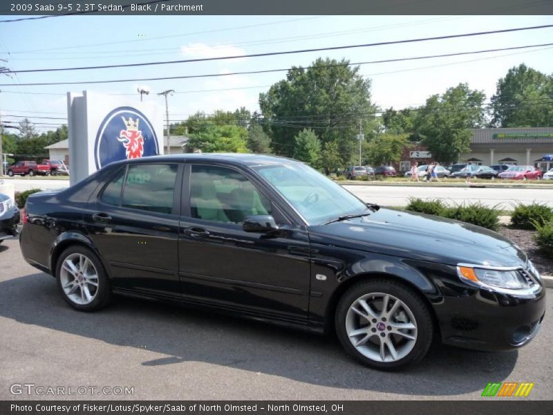 Black / Parchment 2009 Saab 9-5 2.3T Sedan