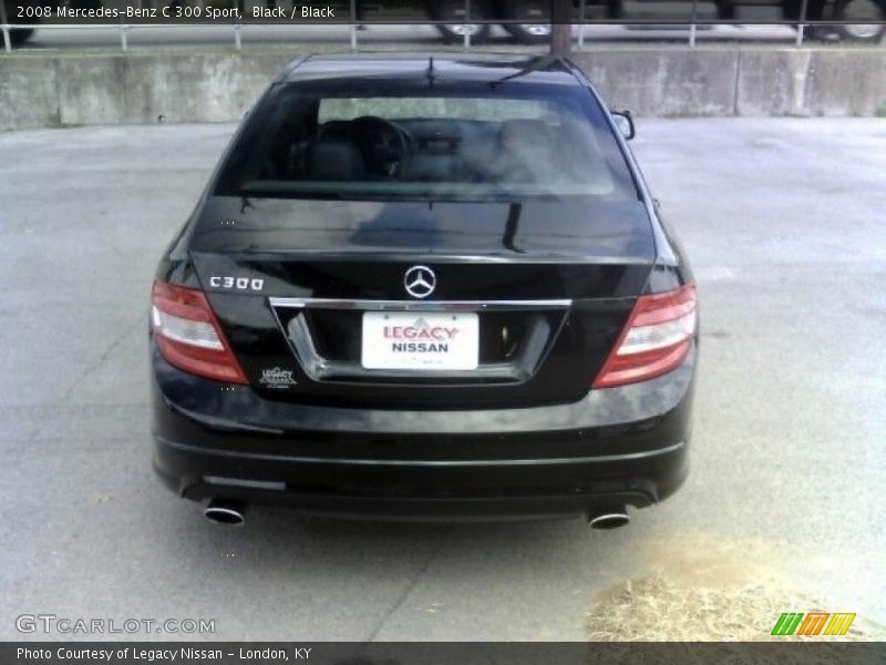 Black / Black 2008 Mercedes-Benz C 300 Sport