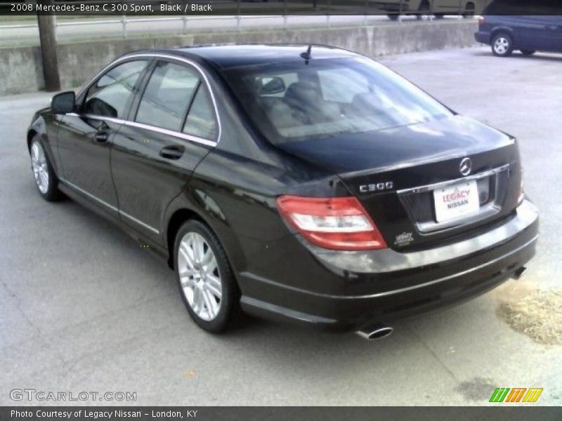 Black / Black 2008 Mercedes-Benz C 300 Sport