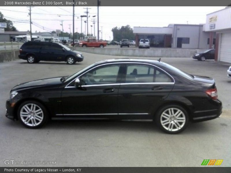 Black / Black 2008 Mercedes-Benz C 300 Sport