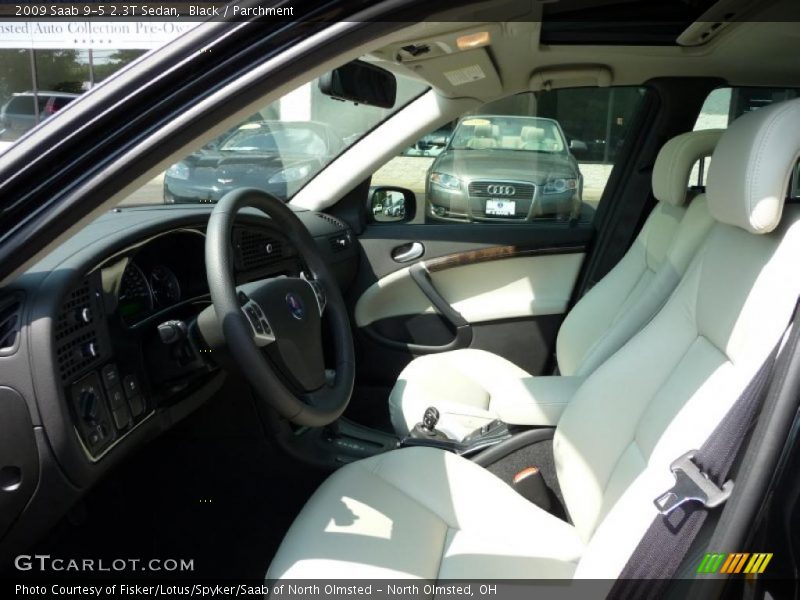 Black / Parchment 2009 Saab 9-5 2.3T Sedan