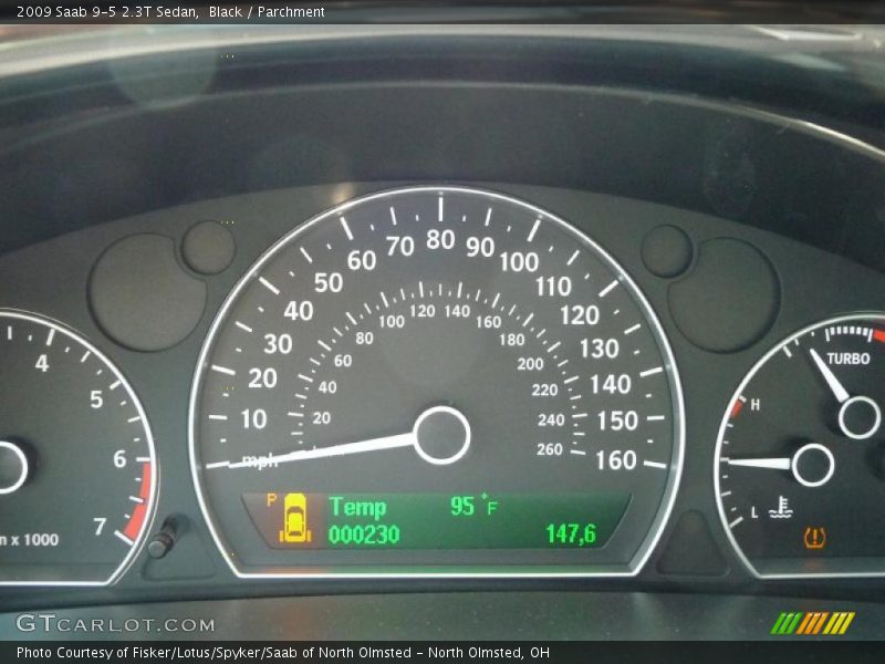 Black / Parchment 2009 Saab 9-5 2.3T Sedan