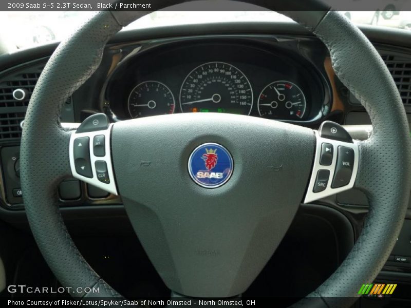 Black / Parchment 2009 Saab 9-5 2.3T Sedan
