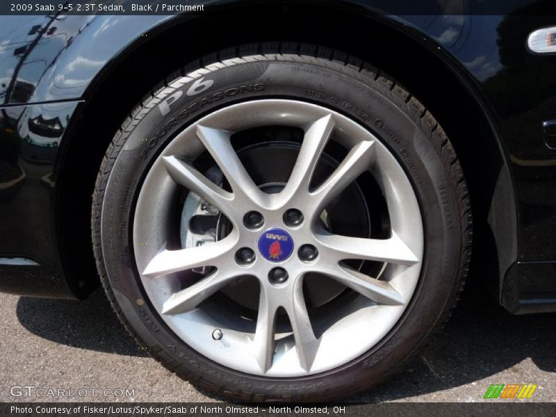 Black / Parchment 2009 Saab 9-5 2.3T Sedan