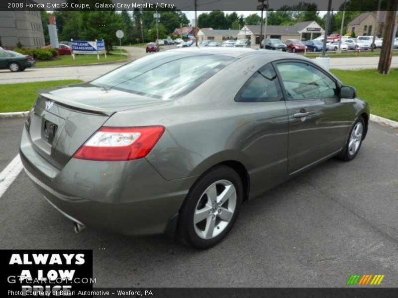Galaxy Gray Metallic / Gray 2008 Honda Civic EX Coupe