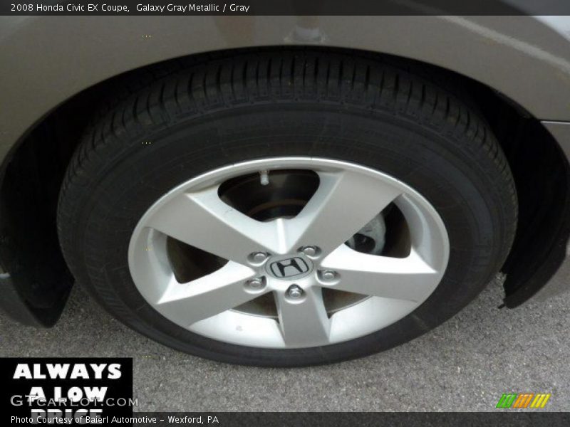 Galaxy Gray Metallic / Gray 2008 Honda Civic EX Coupe