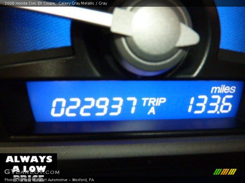 Galaxy Gray Metallic / Gray 2008 Honda Civic EX Coupe