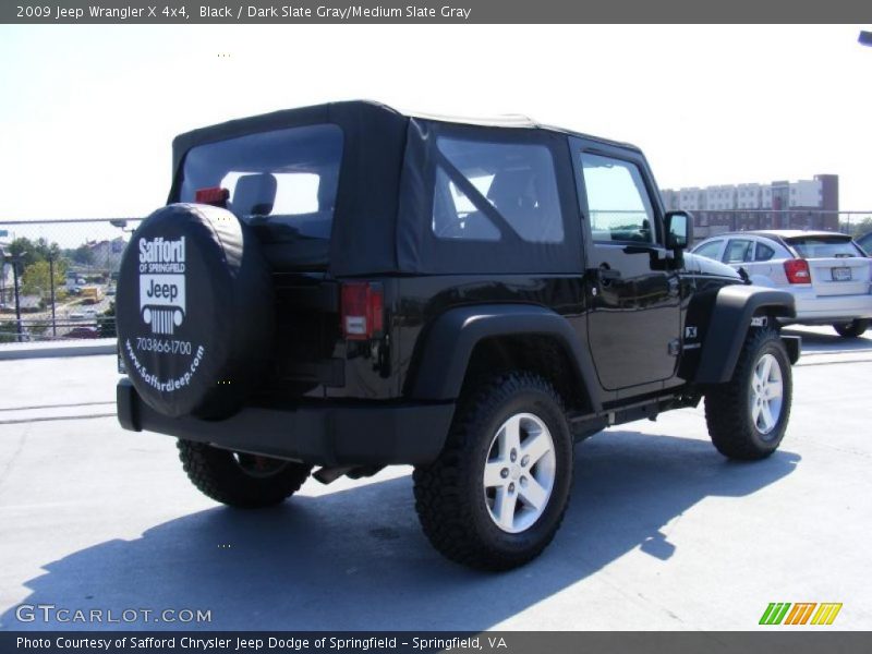 Black / Dark Slate Gray/Medium Slate Gray 2009 Jeep Wrangler X 4x4