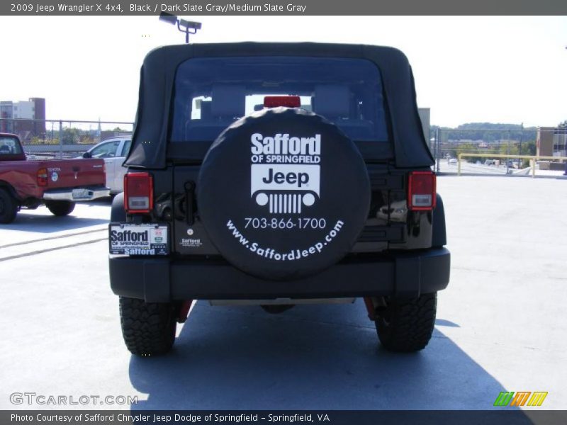 Black / Dark Slate Gray/Medium Slate Gray 2009 Jeep Wrangler X 4x4