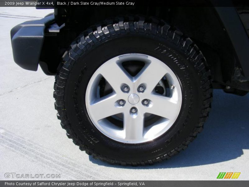 Black / Dark Slate Gray/Medium Slate Gray 2009 Jeep Wrangler X 4x4