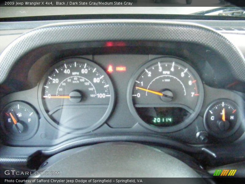 Black / Dark Slate Gray/Medium Slate Gray 2009 Jeep Wrangler X 4x4