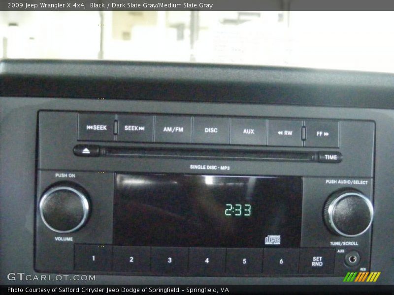 Black / Dark Slate Gray/Medium Slate Gray 2009 Jeep Wrangler X 4x4
