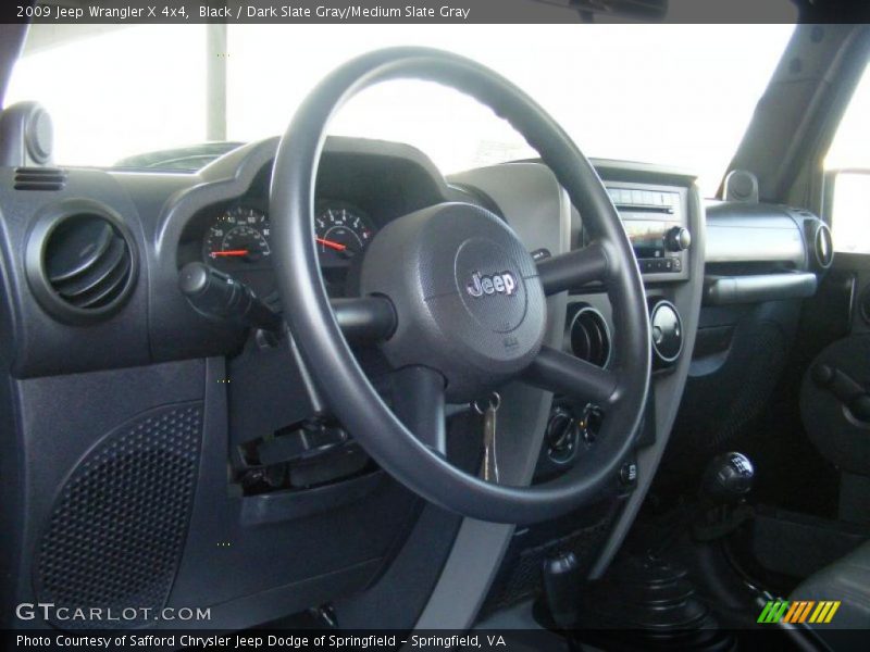 Black / Dark Slate Gray/Medium Slate Gray 2009 Jeep Wrangler X 4x4