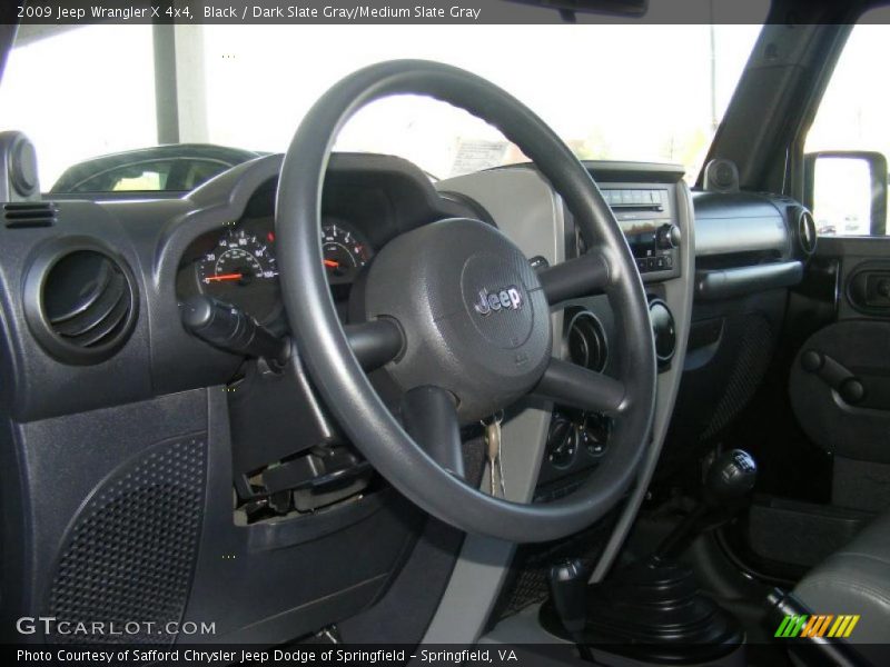 Black / Dark Slate Gray/Medium Slate Gray 2009 Jeep Wrangler X 4x4