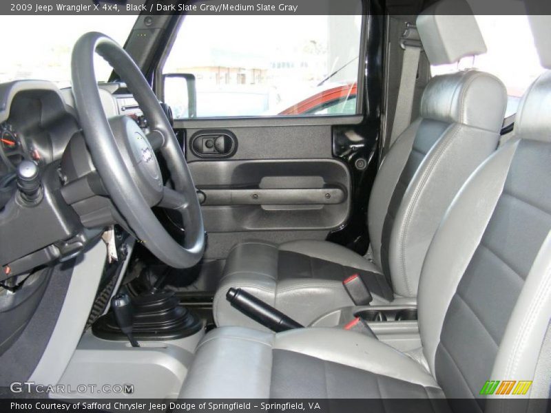Black / Dark Slate Gray/Medium Slate Gray 2009 Jeep Wrangler X 4x4