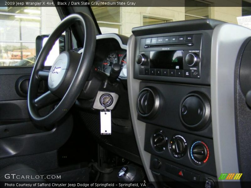Black / Dark Slate Gray/Medium Slate Gray 2009 Jeep Wrangler X 4x4