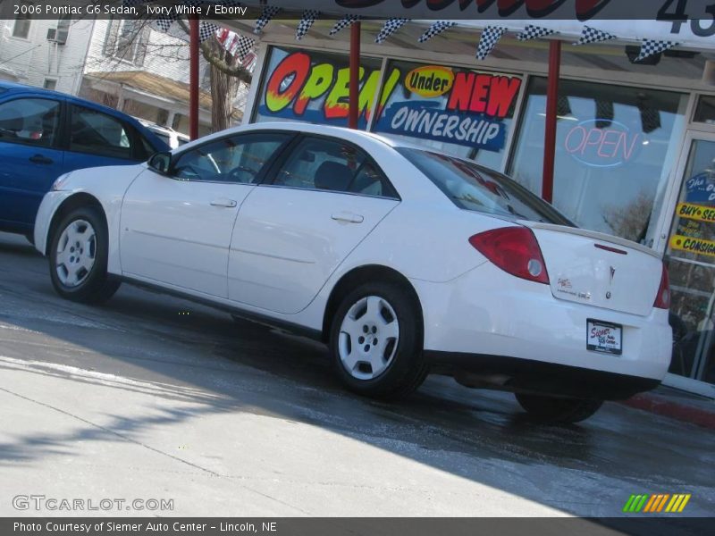 Ivory White / Ebony 2006 Pontiac G6 Sedan