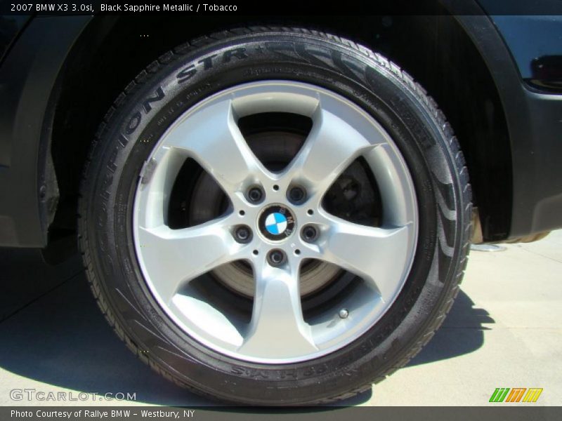 Black Sapphire Metallic / Tobacco 2007 BMW X3 3.0si