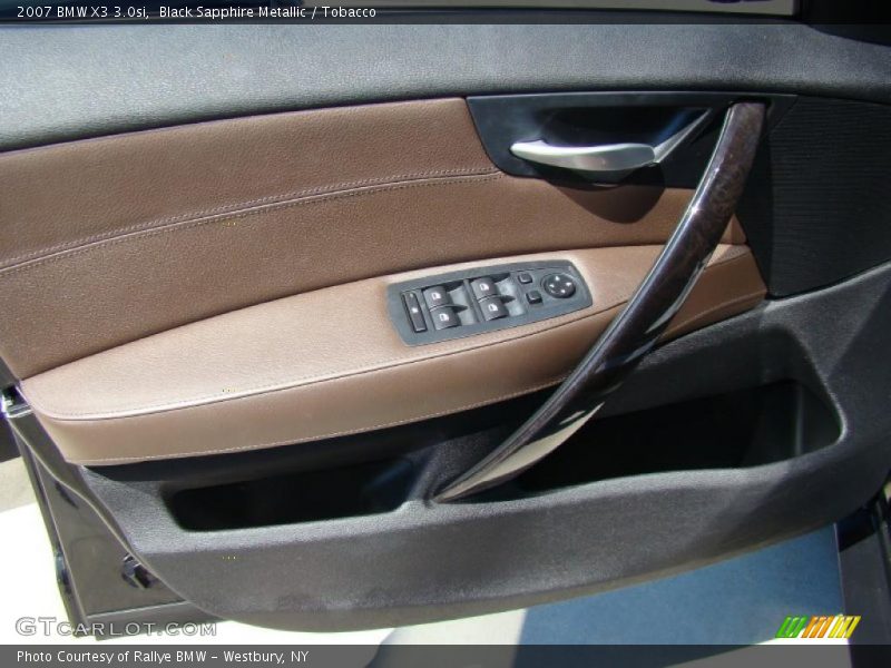 Black Sapphire Metallic / Tobacco 2007 BMW X3 3.0si