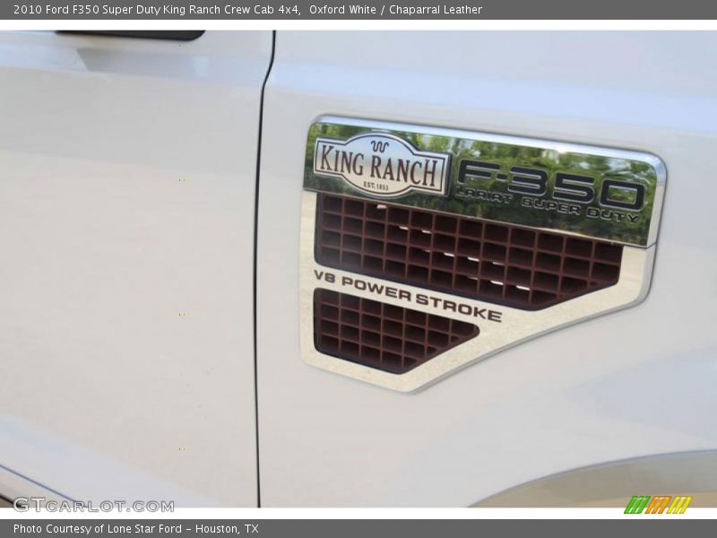 Oxford White / Chaparral Leather 2010 Ford F350 Super Duty King Ranch Crew Cab 4x4