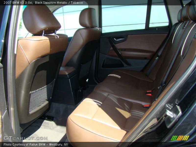 Black Sapphire Metallic / Tobacco 2007 BMW X3 3.0si