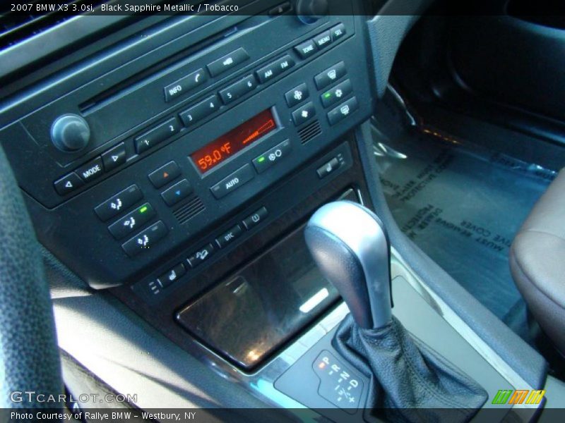 Black Sapphire Metallic / Tobacco 2007 BMW X3 3.0si