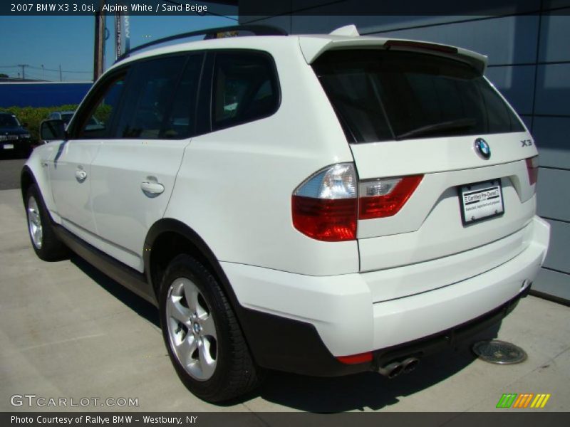 Alpine White / Sand Beige 2007 BMW X3 3.0si
