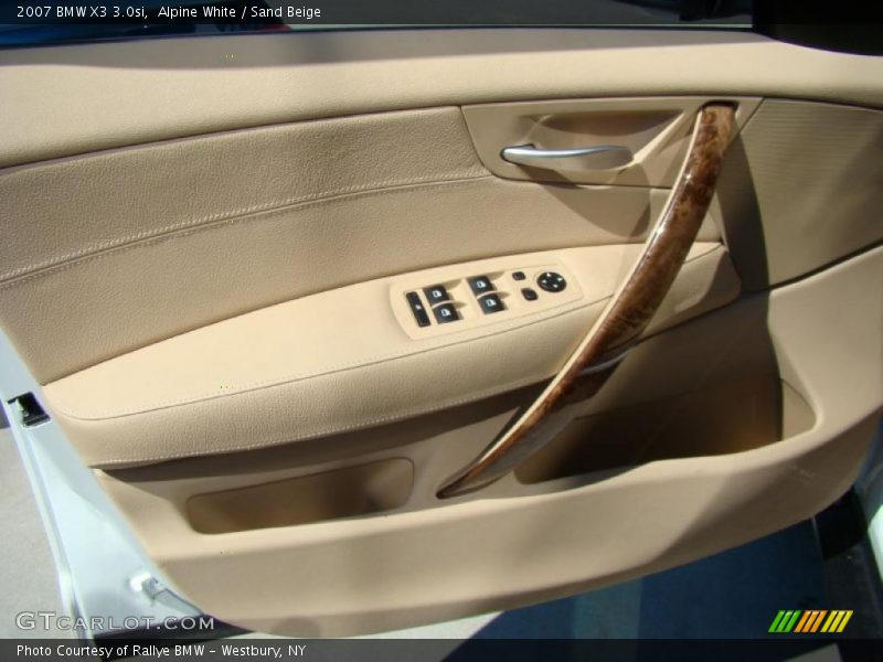 Alpine White / Sand Beige 2007 BMW X3 3.0si