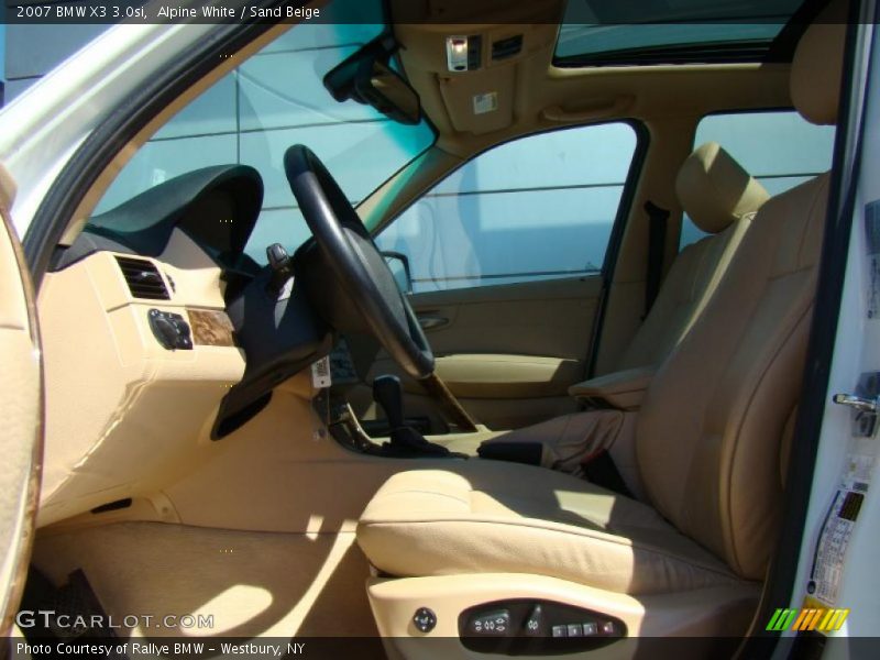 Alpine White / Sand Beige 2007 BMW X3 3.0si