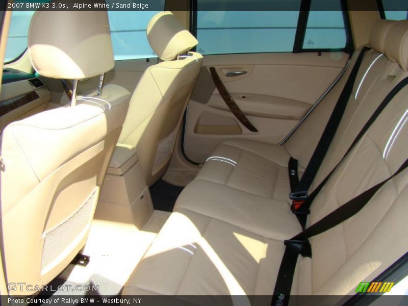 Alpine White / Sand Beige 2007 BMW X3 3.0si