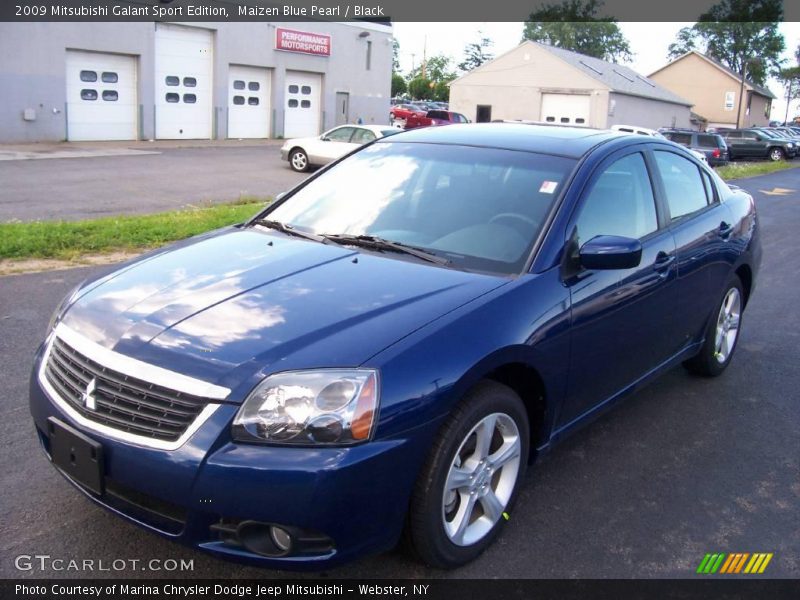 Maizen Blue Pearl / Black 2009 Mitsubishi Galant Sport Edition