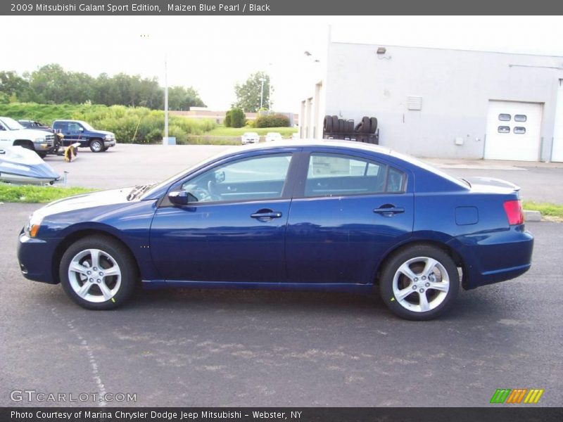 Maizen Blue Pearl / Black 2009 Mitsubishi Galant Sport Edition